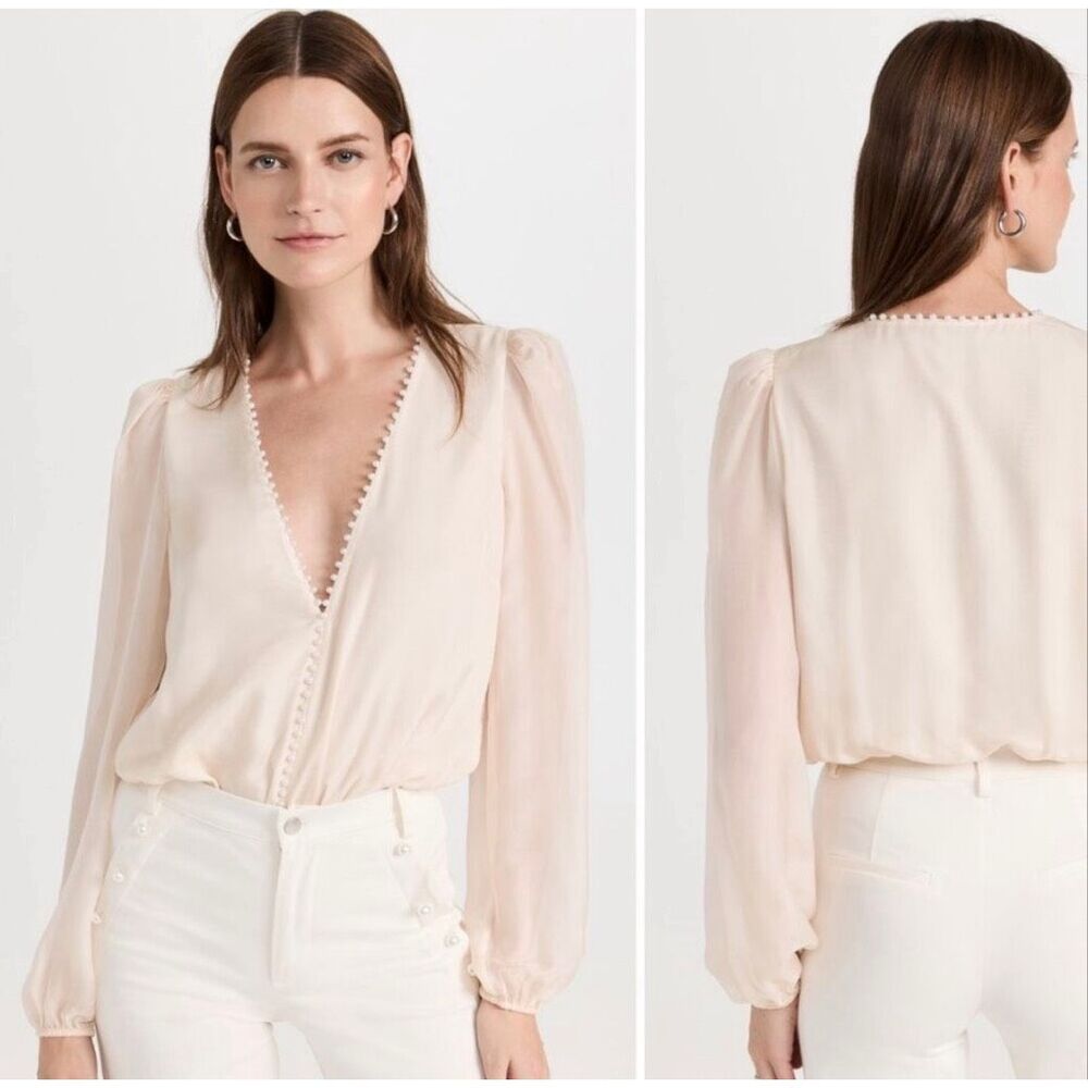 Cami NYC Ingrid Silk Bodysuit in Small